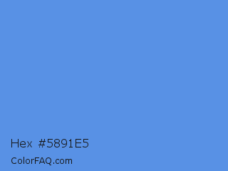 Hex #5891e5 Color Image