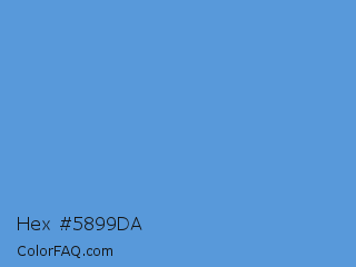 Hex #5899da Color Image