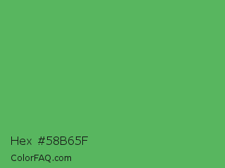 Hex #58b65f Color Image