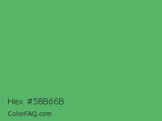 Hex #58b66b Color Image