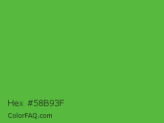 Hex #58b93f Color Image