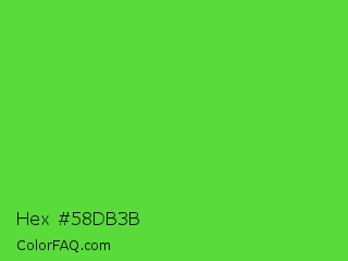 Hex #58db3b Color Image