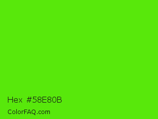 Hex #58e80b Color Image
