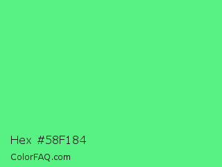Hex #58f184 Color Image