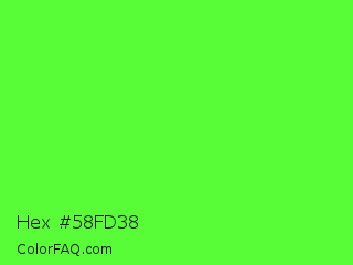 Hex #58fd38 Color Image