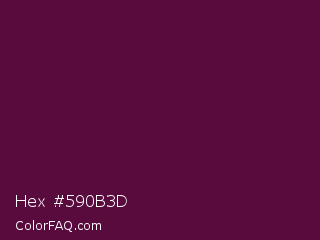 Hex #590b3d Color Image