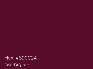Hex #590c2a Color Image