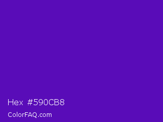 Hex #590cb8 Color Image
