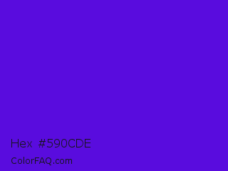 Hex #590cde Color Image