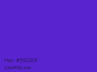 Hex #5923cf Color Image