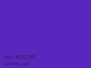 Hex #5927be Color Image