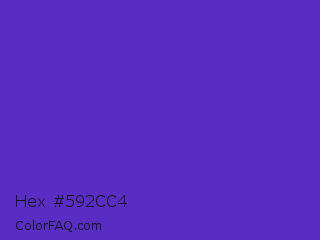 Hex #592cc4 Color Image