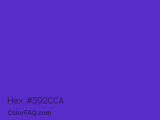 Hex #592cca Color Image