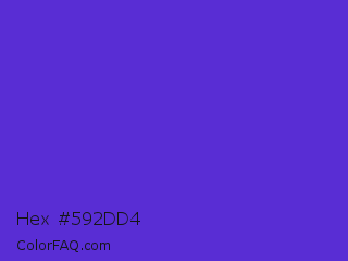 Hex #592dd4 Color Image