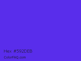 Hex #592deb Color Image