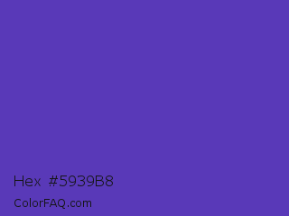 Hex #5939b8 Color Image