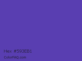 Hex #593eb1 Color Image