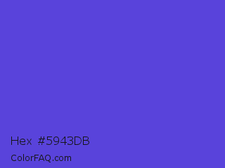 Hex #5943db Color Image
