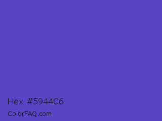 Hex #5944c6 Color Image