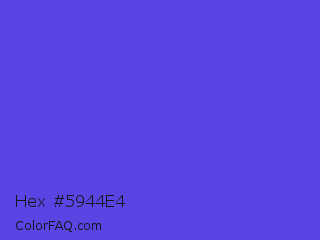 Hex #5944e4 Color Image
