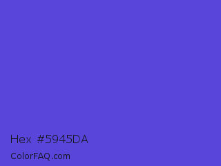 Hex #5945da Color Image