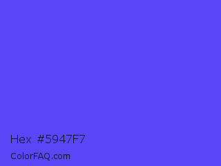 Hex #5947f7 Color Image