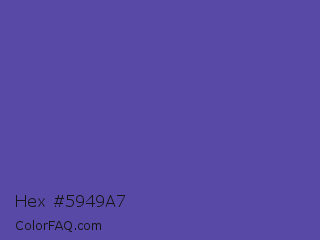 Hex #5949a7 Color Image