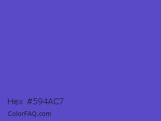 Hex #594ac7 Color Image