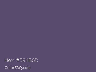 Hex #594b6d Color Image