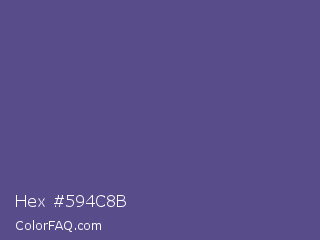 Hex #594c8b Color Image