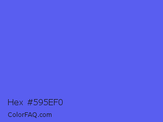 Hex #595ef0 Color Image