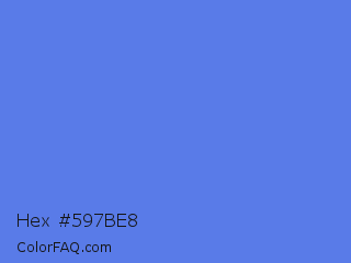 Hex #597be8 Color Image
