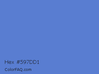 Hex #597dd1 Color Image
