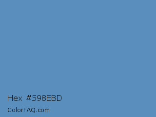 Hex #598ebd Color Image