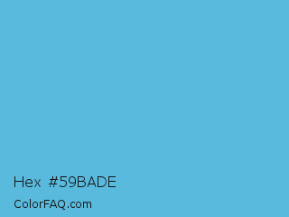 Hex #59bade Color Image