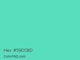 Hex #59dcbd Color Image