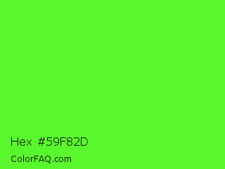 Hex #59f82d Color Image