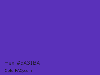 Hex #5a31ba Color Image