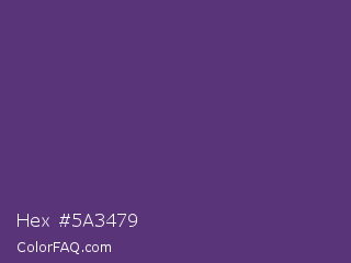 Hex #5a3479 Color Image