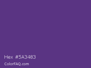 Hex #5a3483 Color Image
