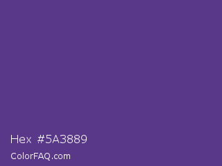 Hex #5a3889 Color Image