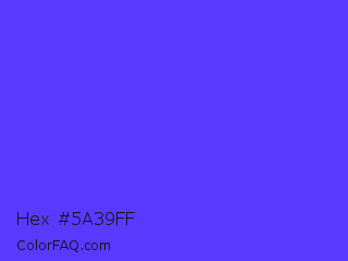 Hex #5a39ff Color Image