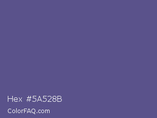 Hex #5a528b Color Image