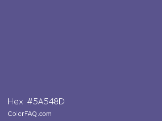 Hex #5a548d Color Image