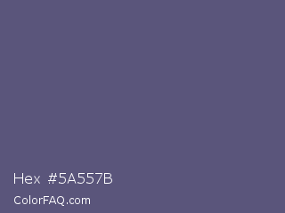 Hex #5a557b Color Image