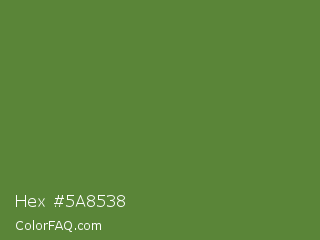 Hex #5a8538 Color Image