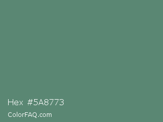 Hex #5a8773 Color Image