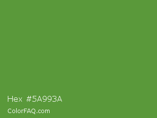 Hex #5a993a Color Image