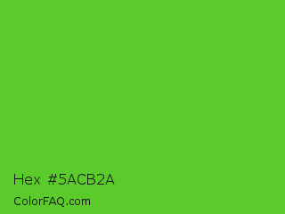 Hex #5acb2a Color Image