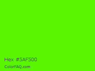 Hex #5af500 Color Image
